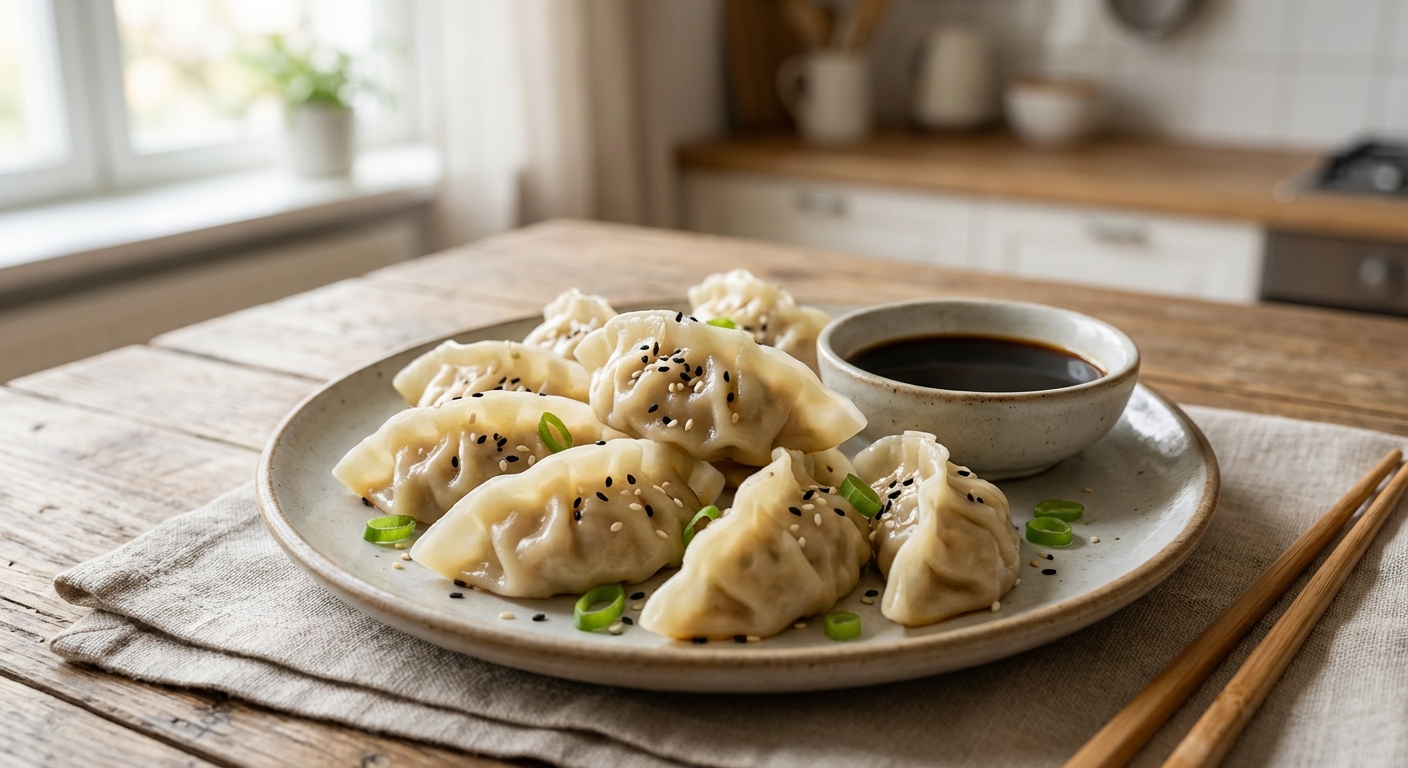Паровые гёдза с курицей и шиитаке 🥟 — фото 3