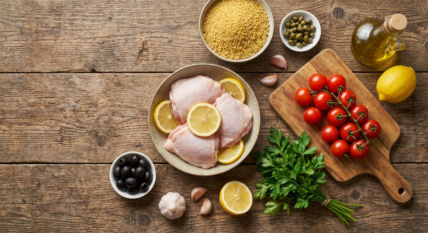 Лимонная курица с булгуром 🍋🍗