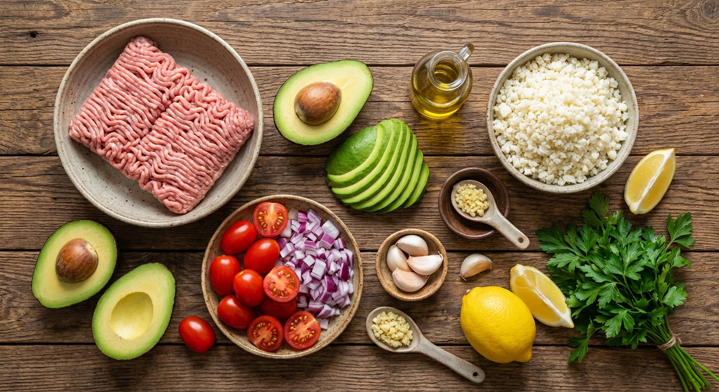 Тёплый боул индейки и цветной капусты 🌙🥑