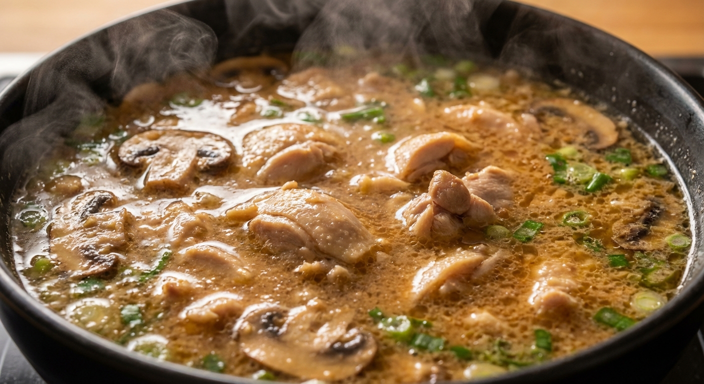 Тёплый мисо-рамен с курицей 🍜✨ — фото 2