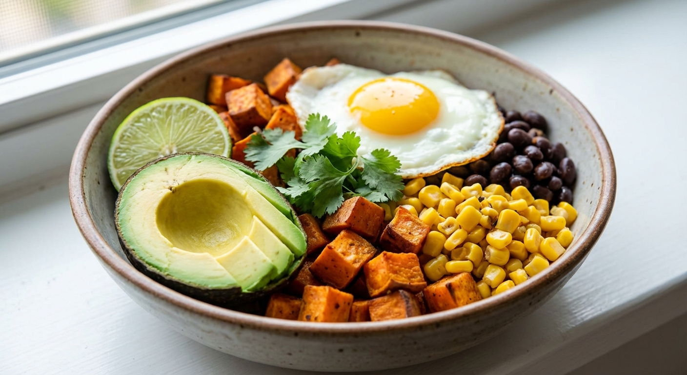 Солнечный боул с бататом и чёрной фасолью ☀️🥑 — фото 3