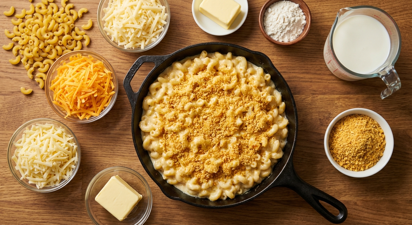 Кремовый Mac & Cheese на сковороде 🧀