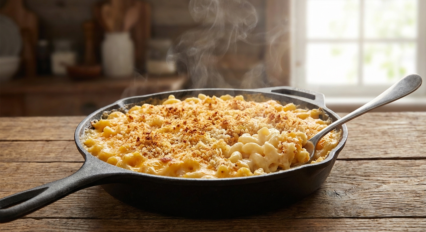 Кремовый Mac & Cheese на сковороде 🧀 — фото 3