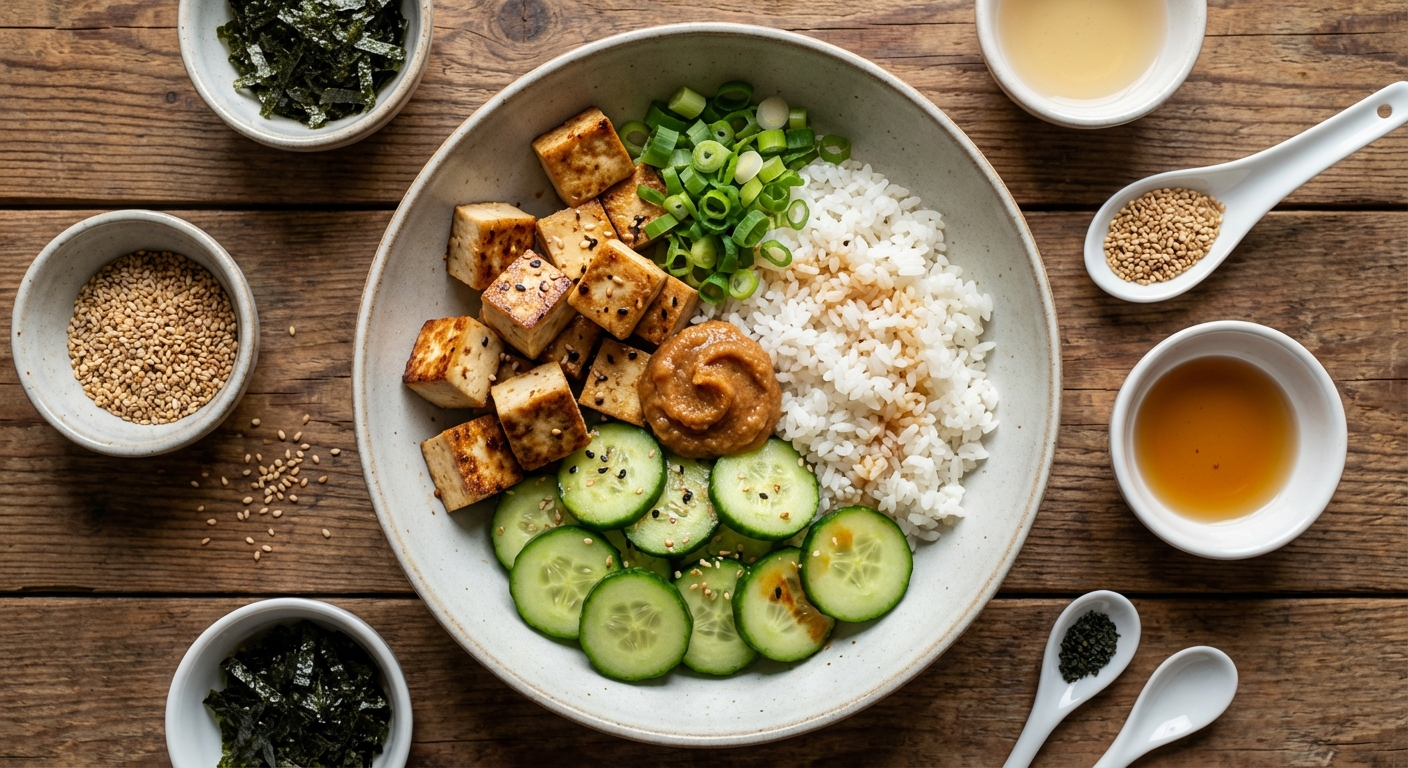 Утренний азиатский боул с тофу 🥢