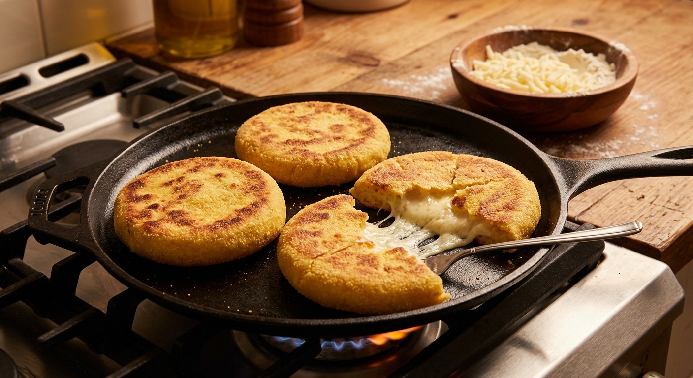 Чвиштари — кукурузные лепёшки с тянущимся сыром 🫓🧀 — фото 2