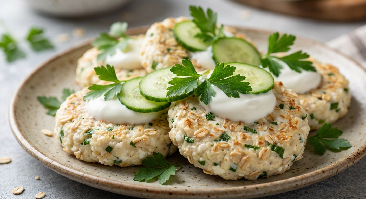 Паровые сырники с овсянкой и зеленью 🥣🌿 — фото 3