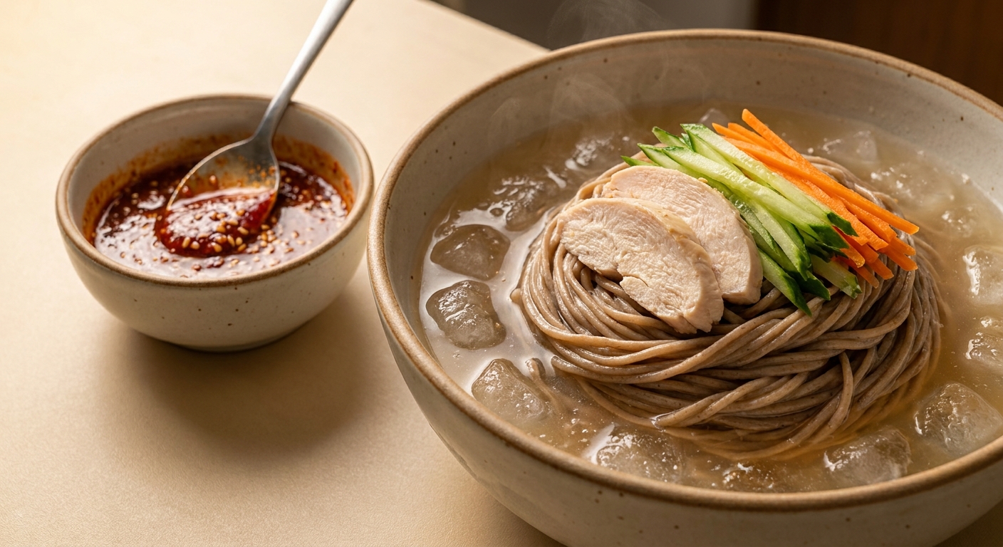 Корейские холодные лапши с курицей 🥢 — фото 2