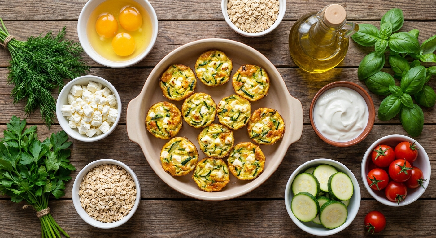 Мини‑фриттаты с цукини и фетой 🥒🍳