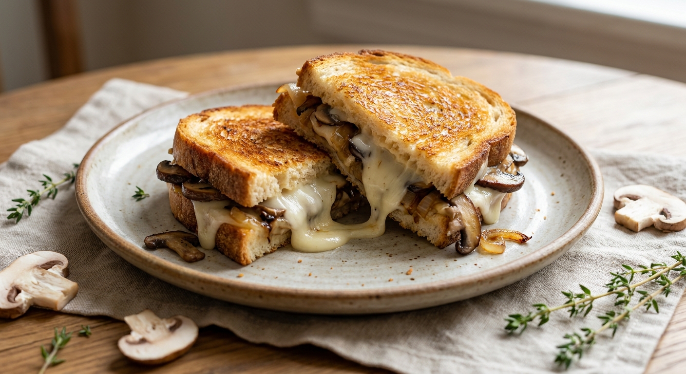 Веган‑мелт с грибами и кешью‑кремом 🥪 — фото 3