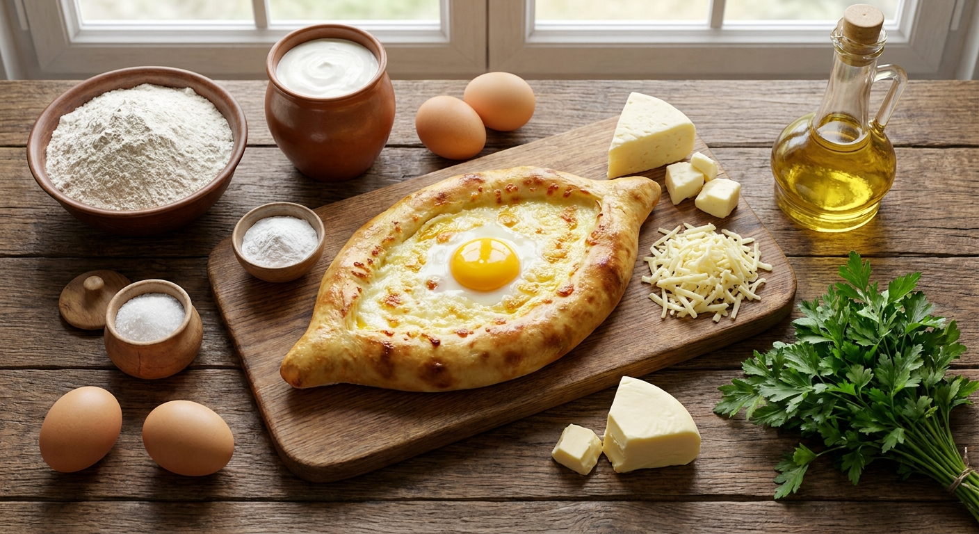 Утренний хачапури в ладони 🫓🥚