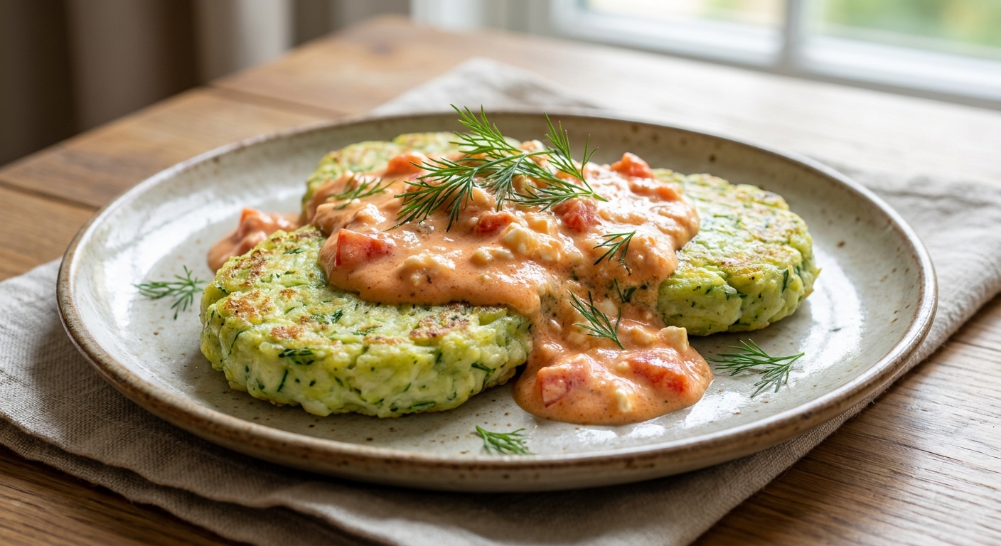 Кабачковые паровые котлеты с томатно‑творожным соусом 🥒🍅 — фото 3
