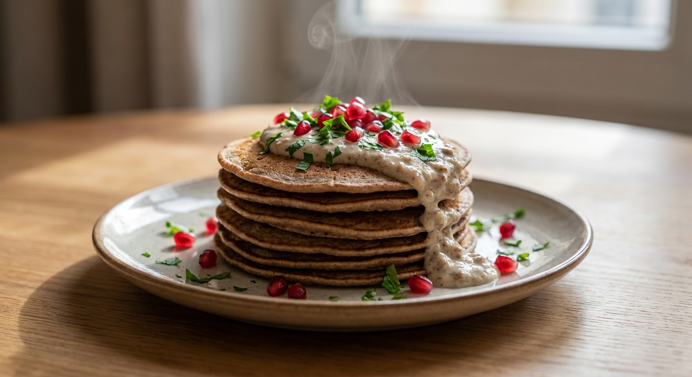 Гречневые оладьи с ореховым соусом 🥞🌿 — фото 3