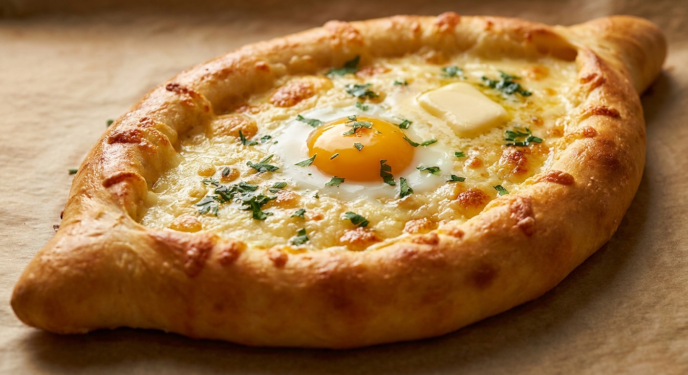 Аджарский лодочник — завтрак с сыром и яйцом 🥖🧀 — фото 2