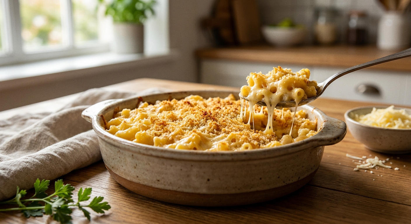 Тёплый мак-н-чиз с хрустящей корочкой 🧀 — фото 3
