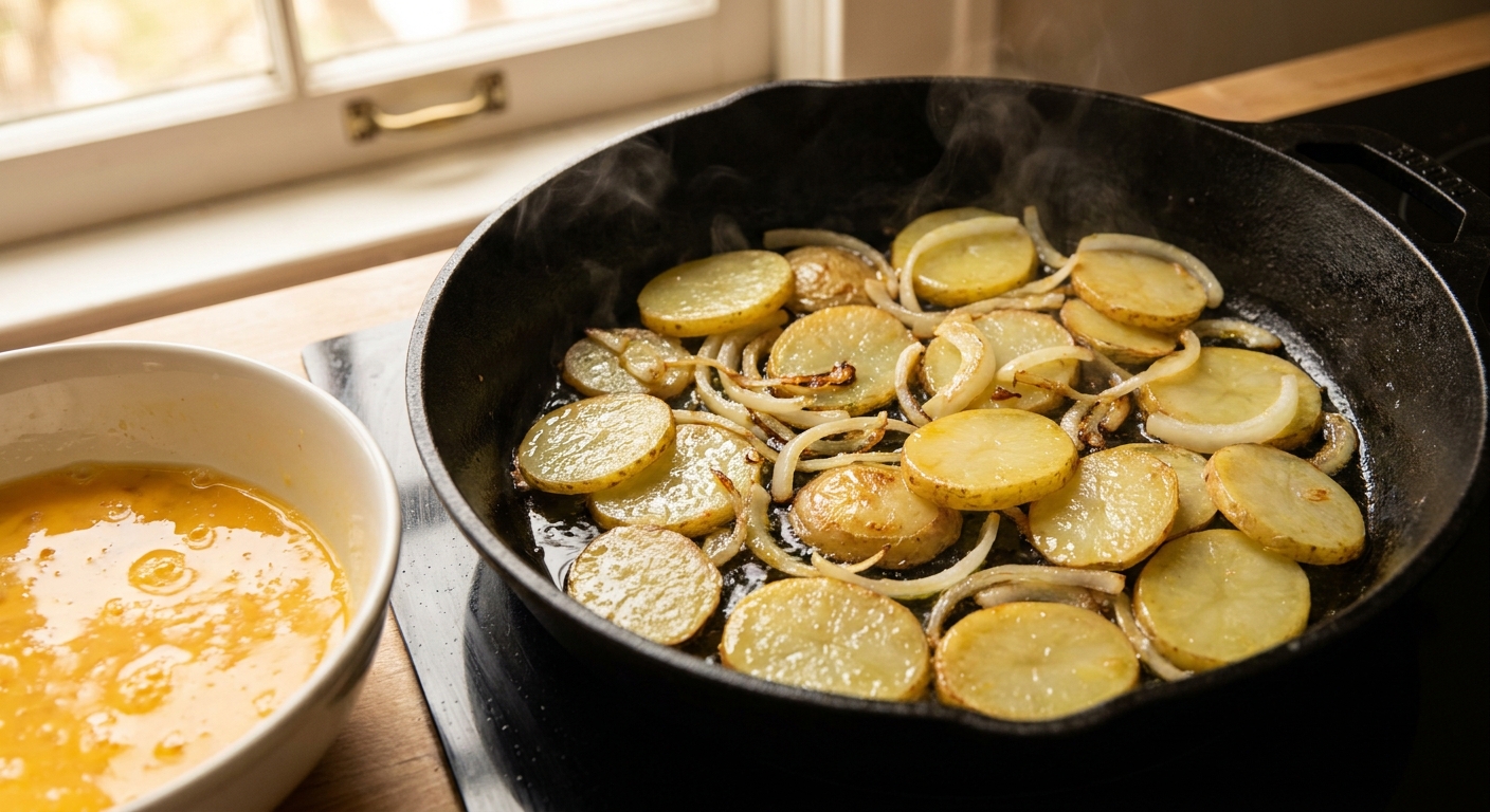Испанская тортилья на завтрак 🥔🍳 — фото 2