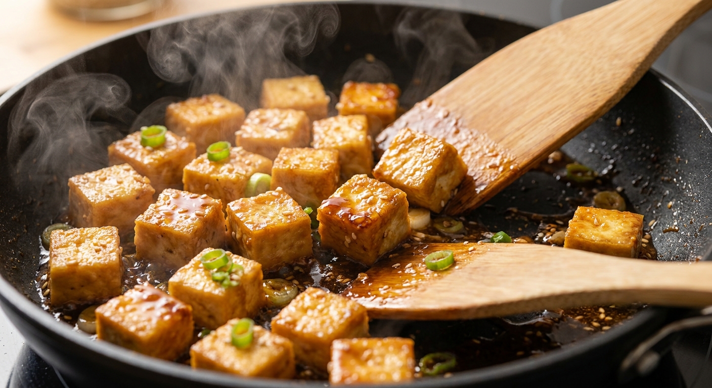 Тёплый азиатский боул с хрустящим тофу 🥢 — фото 2