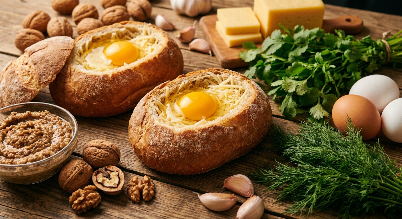 Кавказская булочка с яйцом 🥯🥚 — фото 2