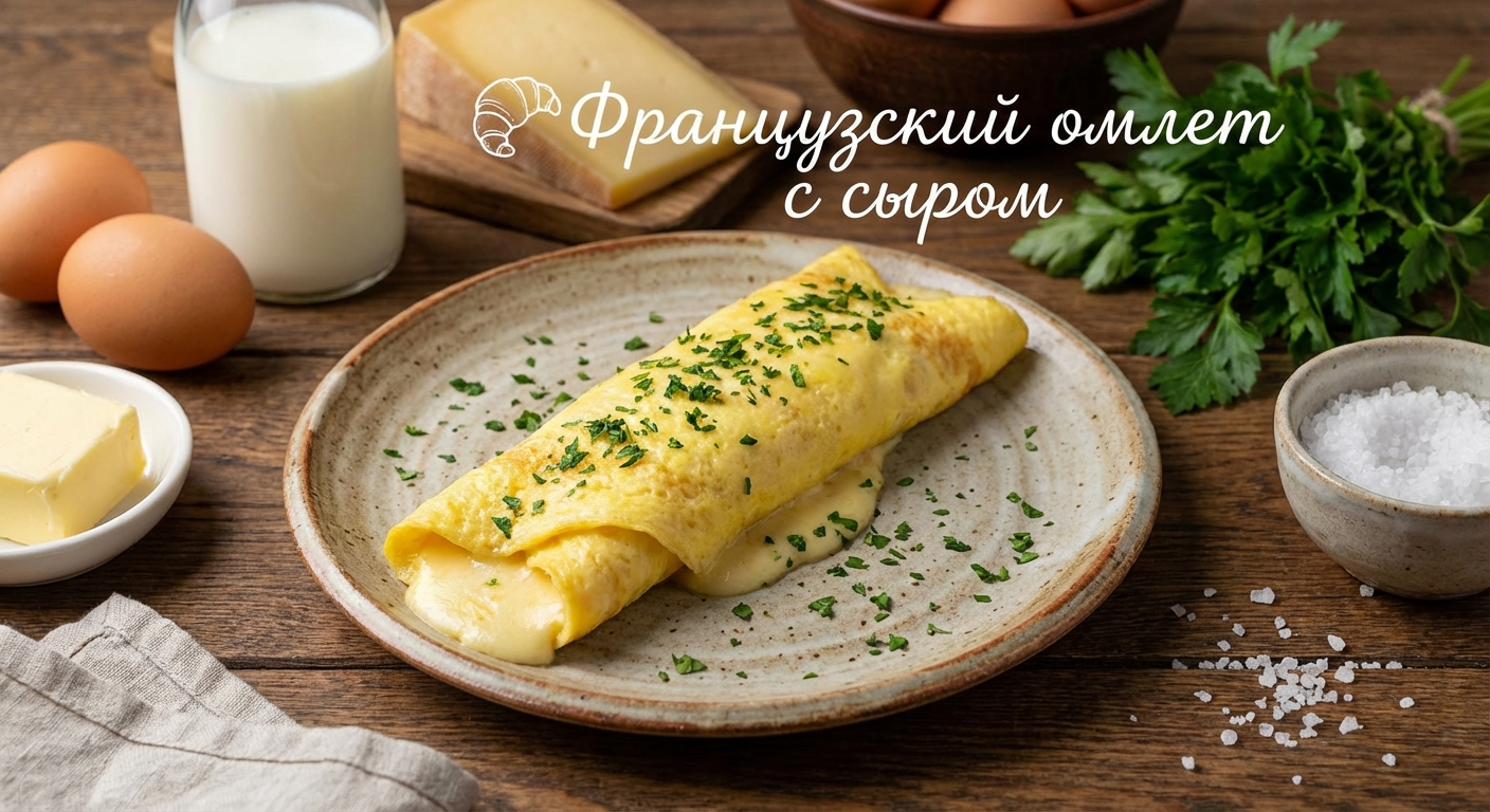 🥐 Французский омлет с сыром
