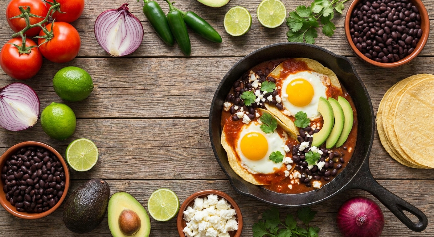 Huevos rancheros — ранчеро завтрак 🌶️🍳