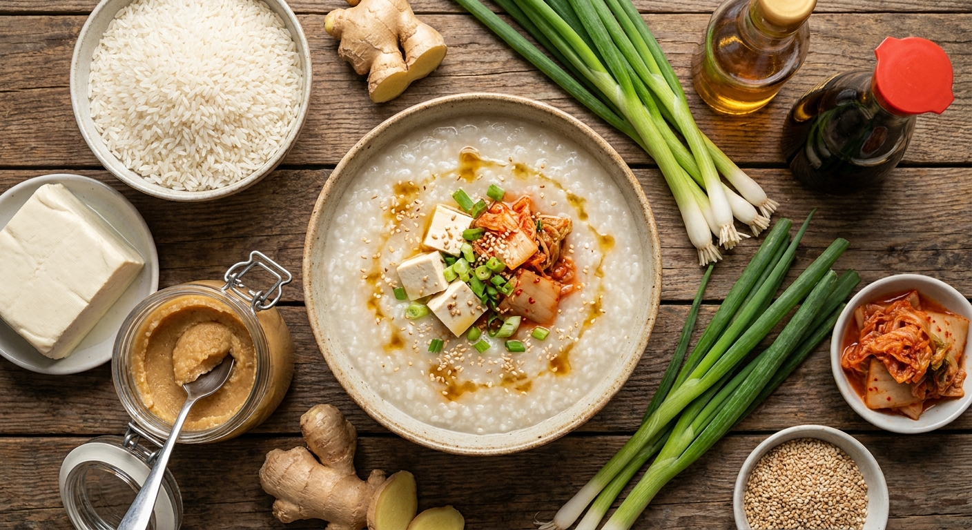 Мисо-конжи — лёгкий азиатский завтрак 🍚🌿
