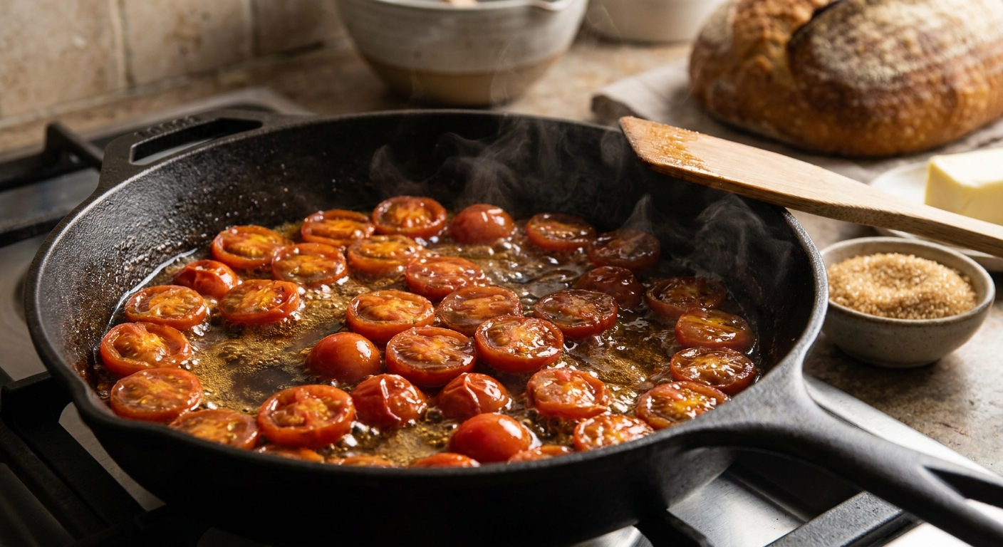 Французский тост с карамелизированными томатами 🥖🍅 — фото 2