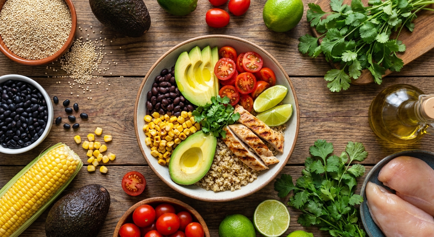 Киноа-боул по‑латиноамерикански 🥑🌽