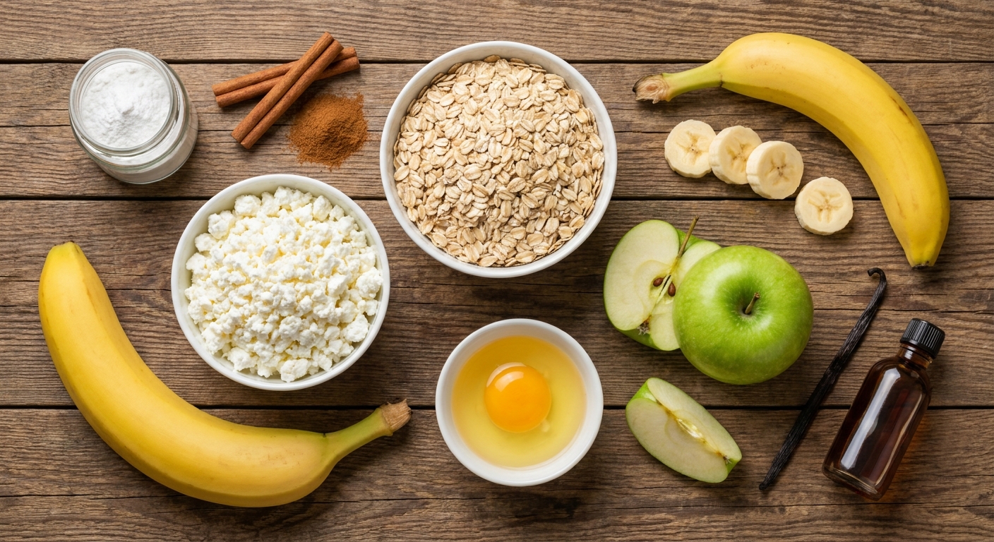 Творожно-овсяные ватрушки с яблоком 🍏🥣