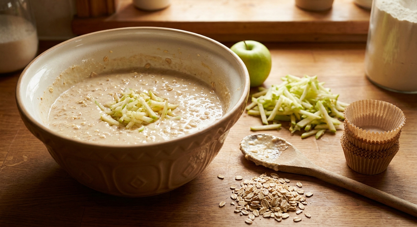 Творожно-овсяные ватрушки с яблоком 🍏🥣 — фото 2