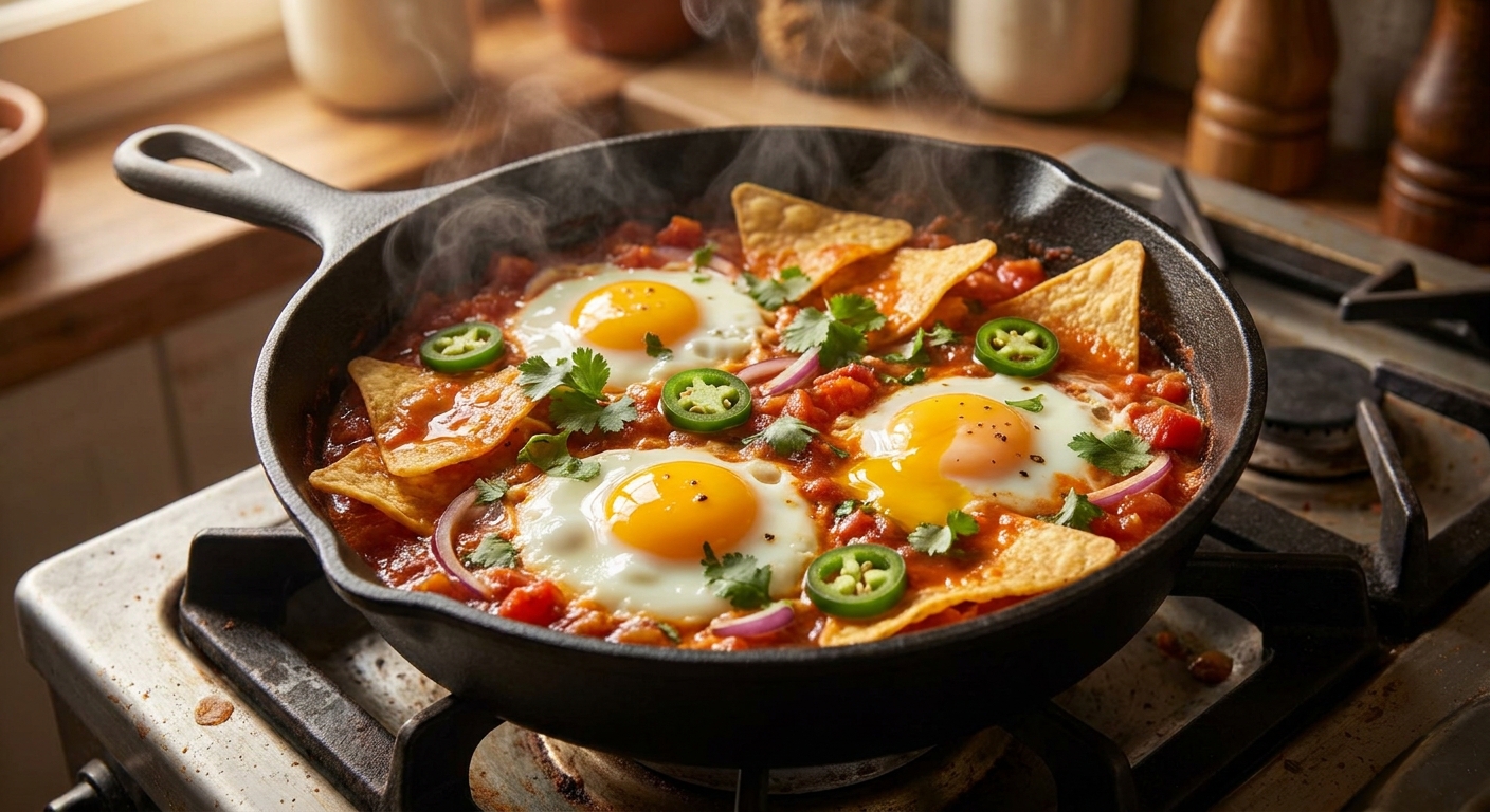 Яйца по‑мексикански с запечёнными тортильями 🌶️🍳 — фото 2