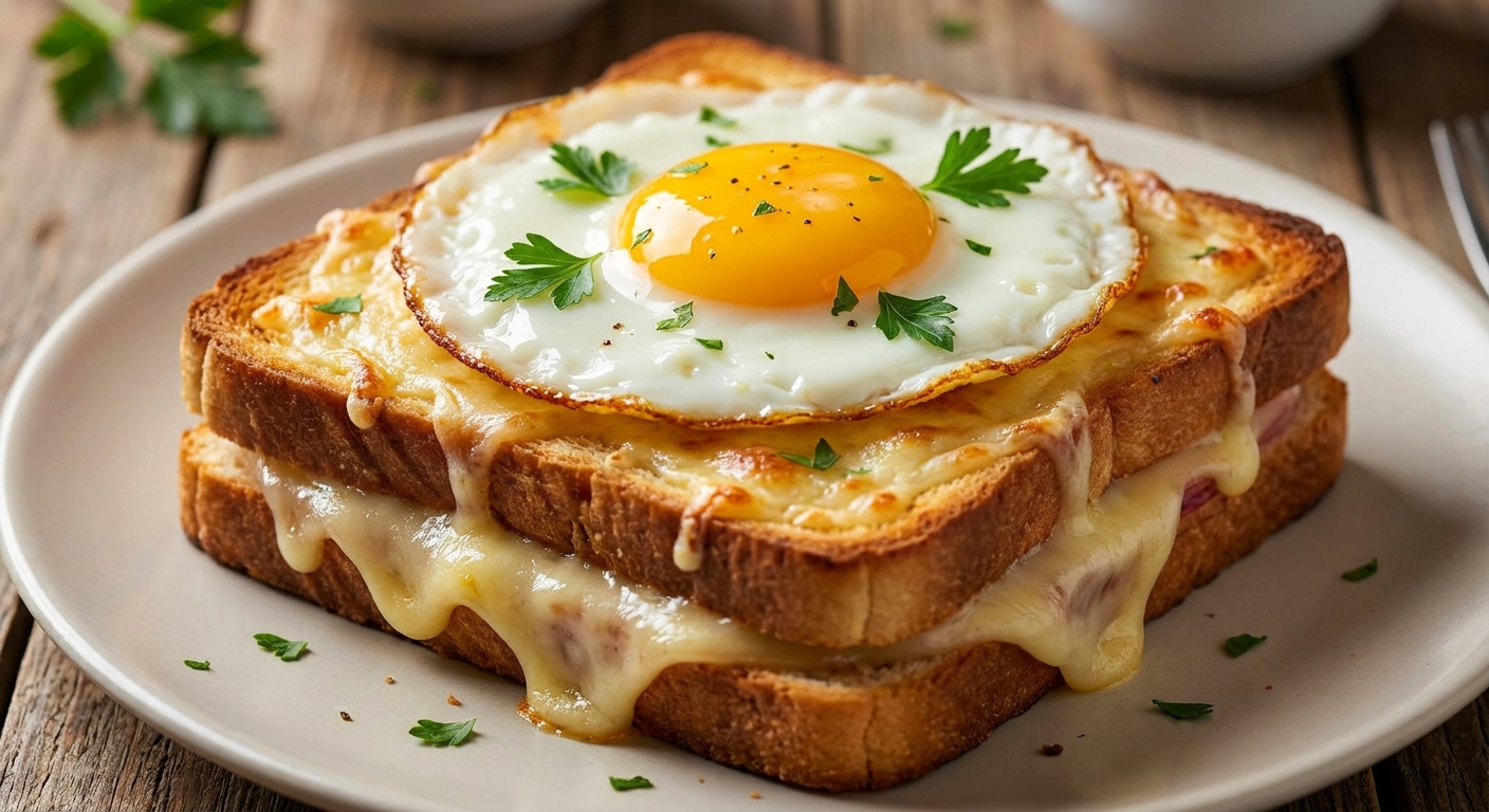 Крок‑Мадам — тёплый французский сэндвич с яйцом 🥐🍳 — фото 3