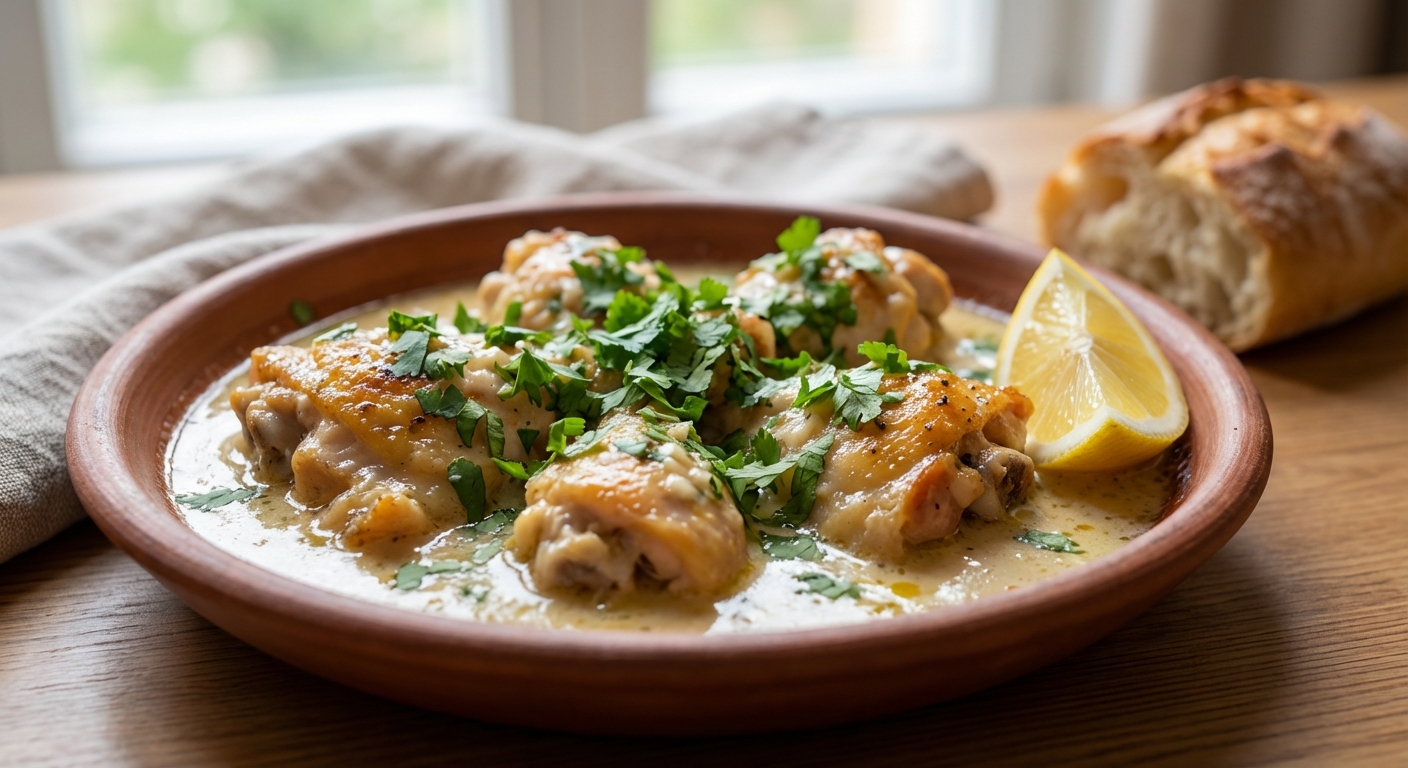Чкмерули — чесночная курица в сливках 🍗🧄 — фото 3