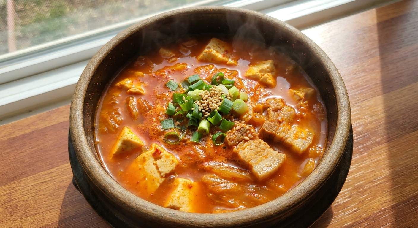 Кимчи-чиге с тофу и свининой 🍲 — фото 3