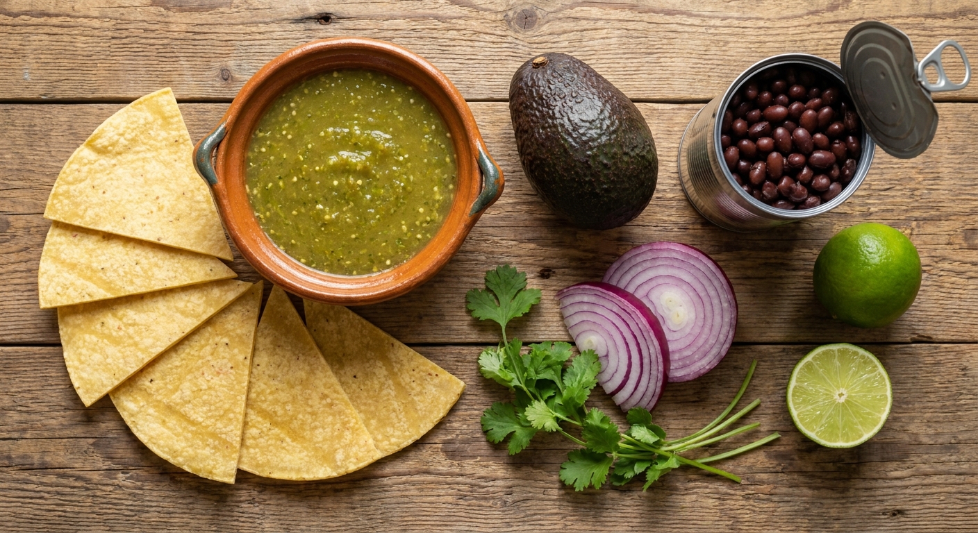 Зелёные чилакилес: веганский завтрак 🌿🌮