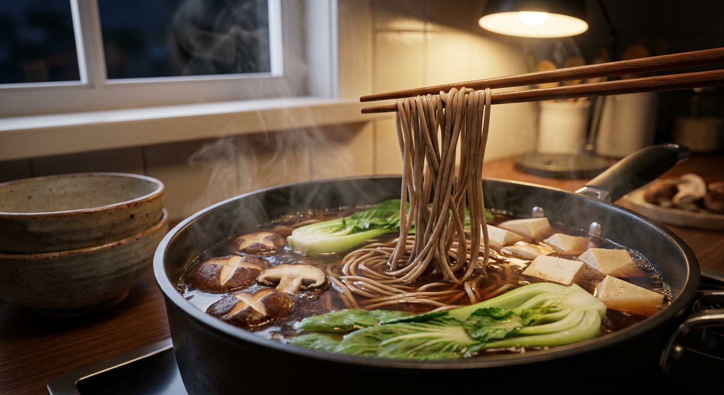 Ночной соба-боул с шелковым тофу 🌙🍜 — фото 2