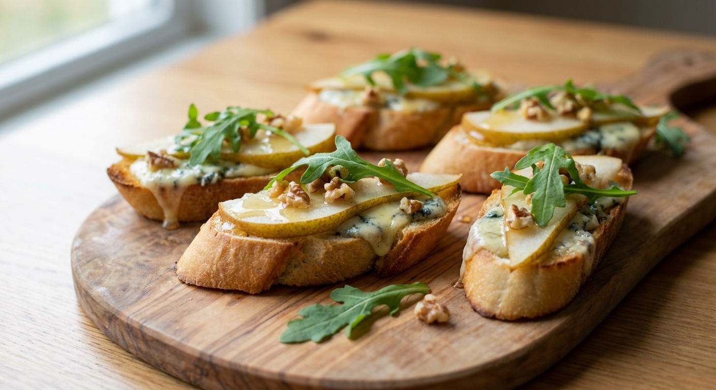 Брускетты с грушей и горгонзолой 🥖🍐 — фото 2