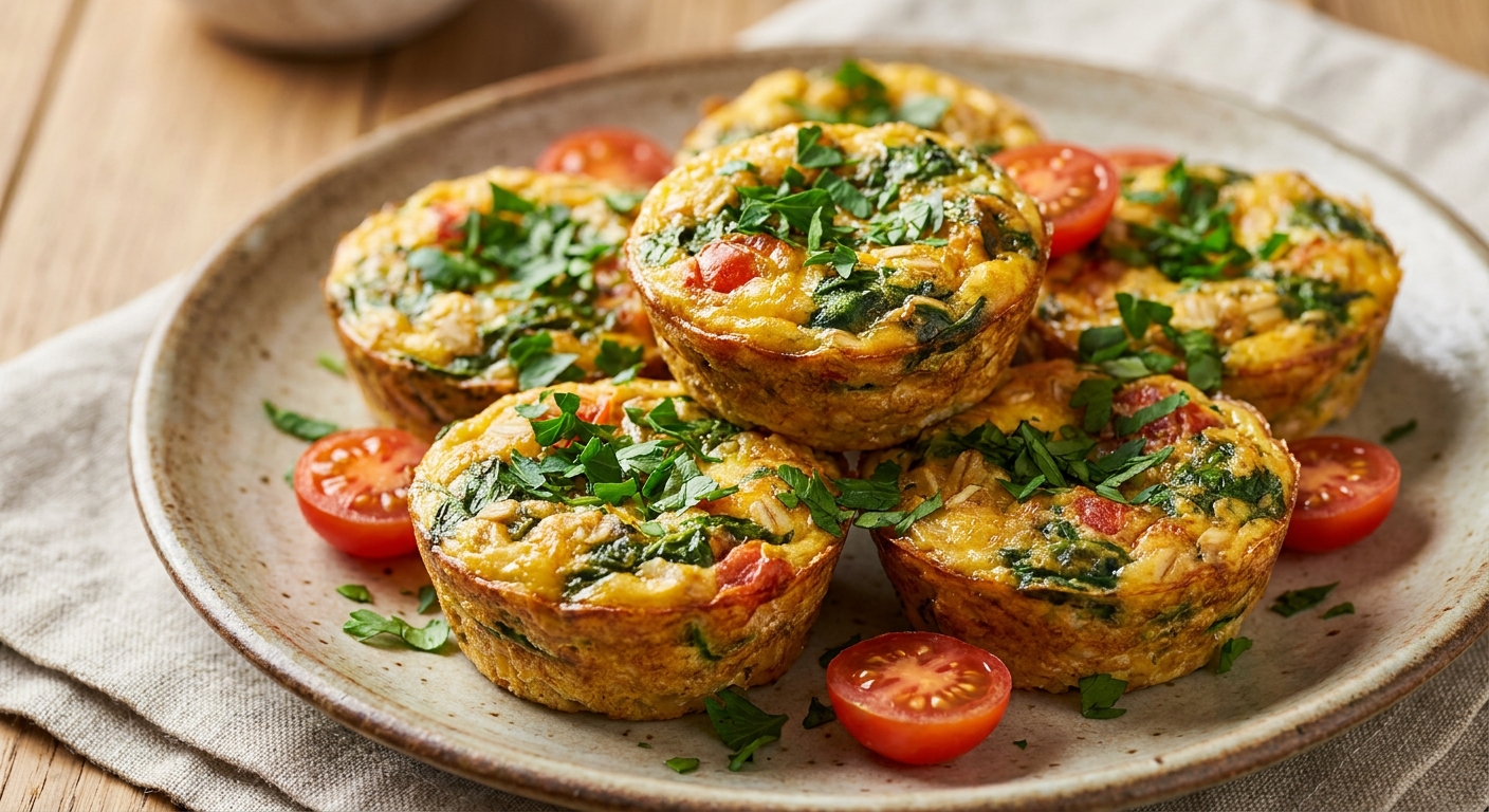 Мини‑фриттаты с овсянкой и шпинатом 🥚🌿 — фото 2
