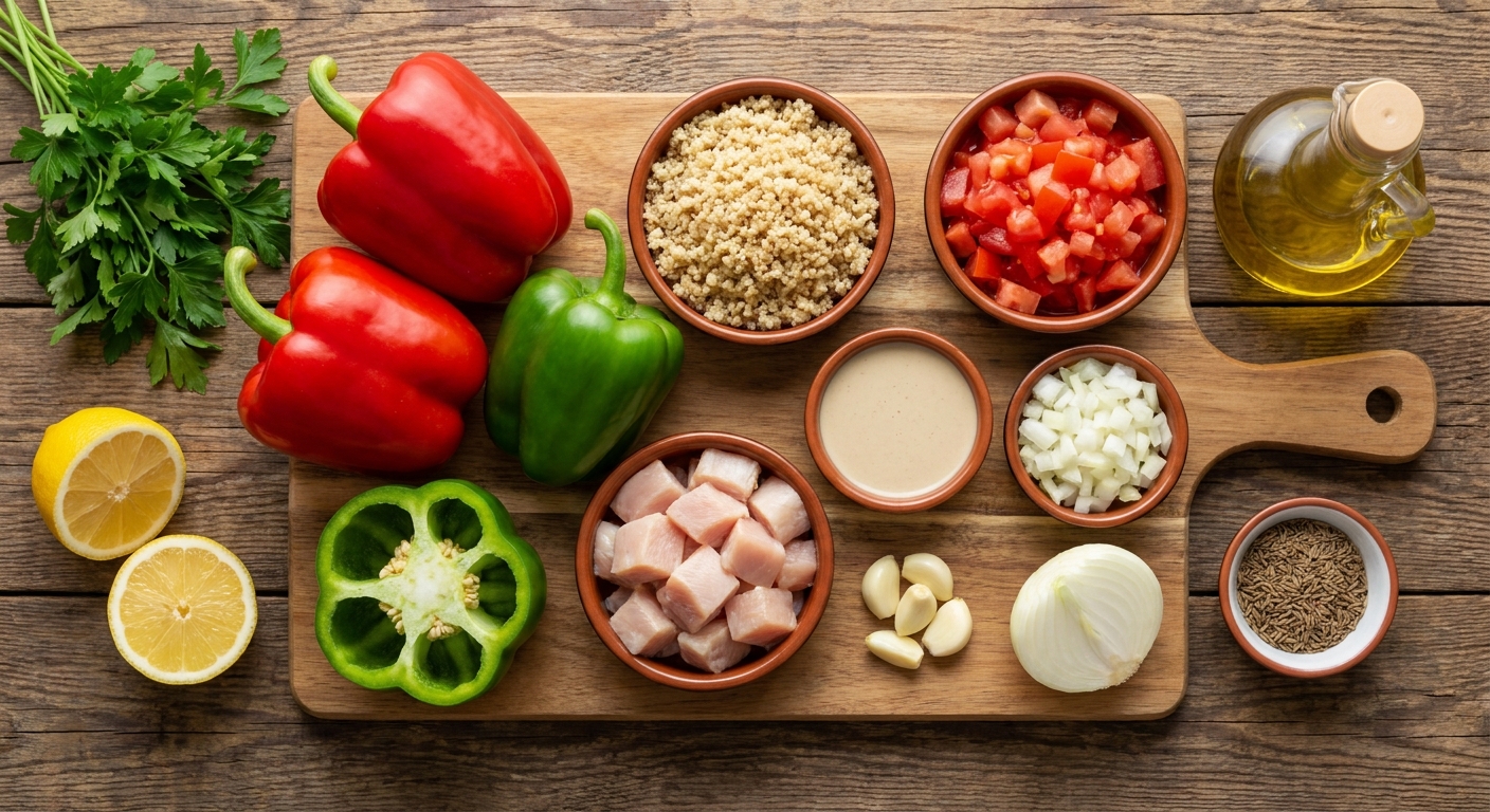 Ближневосточные фаршированные перцы 🌶️