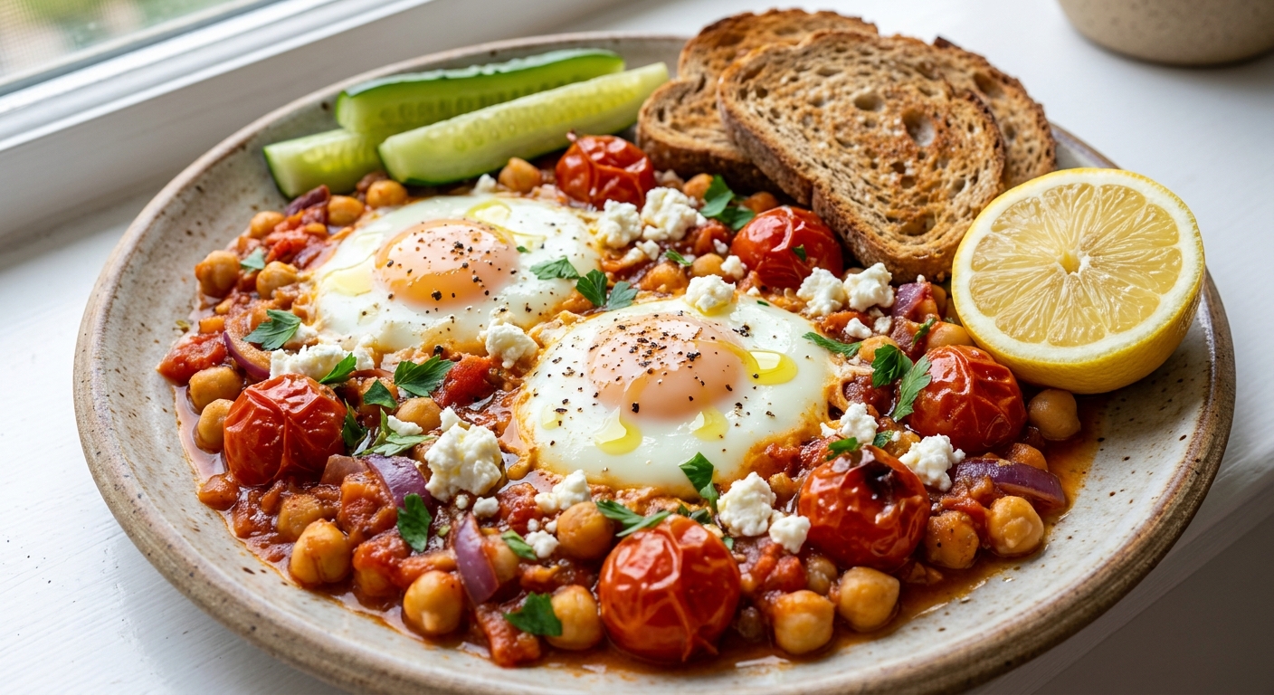 Средиземноморская утренняя тарелка с фетой 🥣🍅 — фото 2