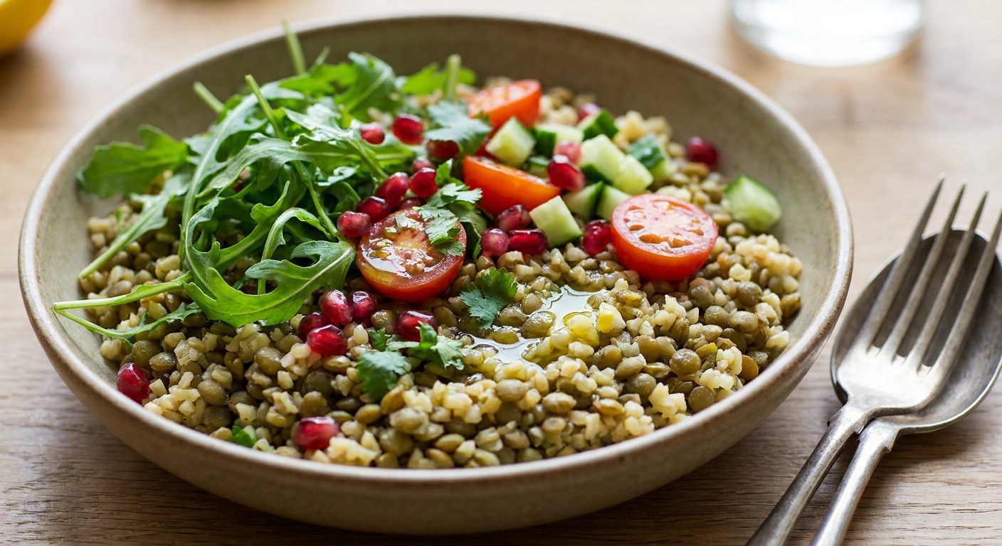 Кавказский тёплый боул с чечевицей 🥗
