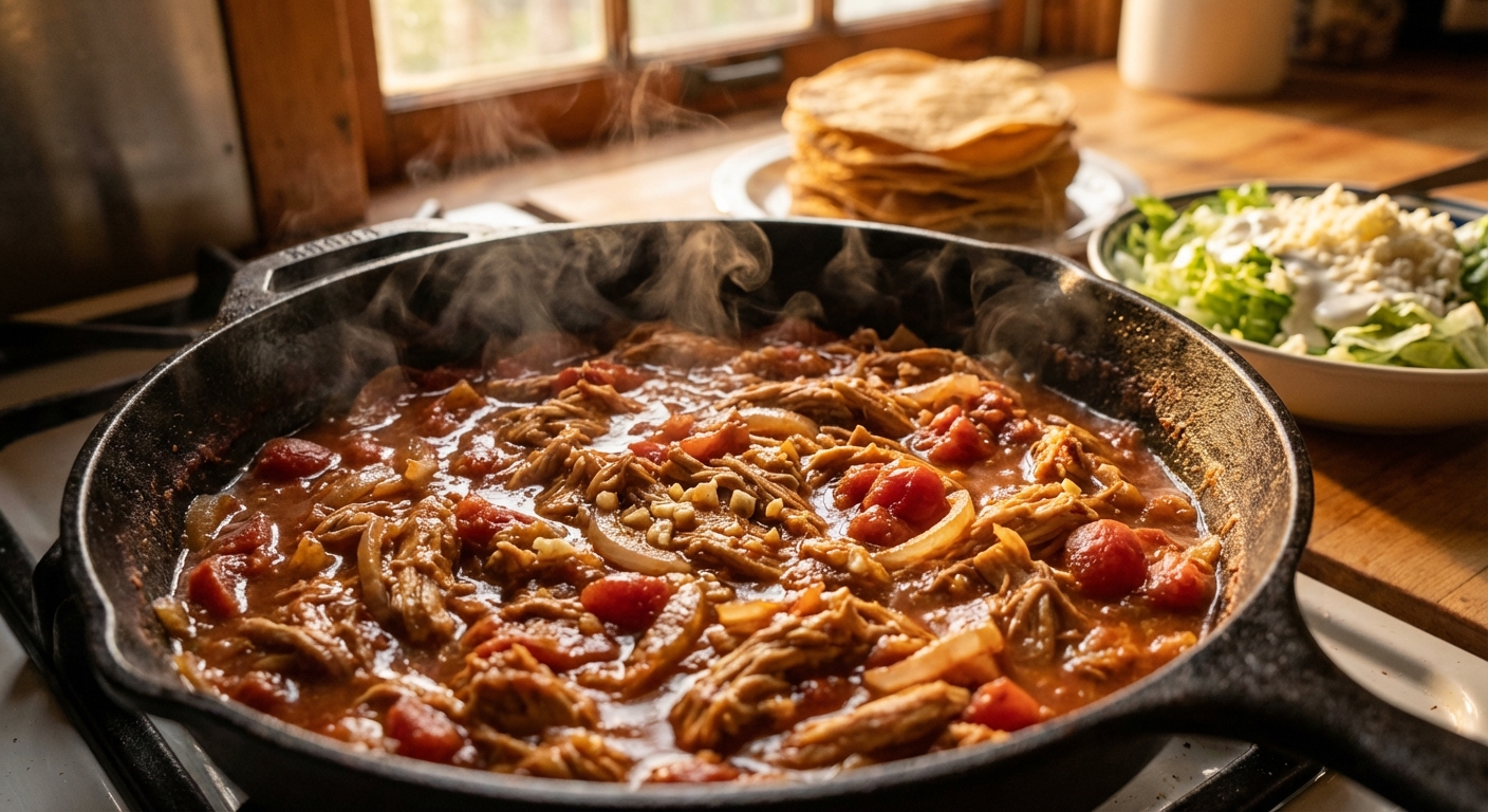 Тостадас с тингой и хрустящим салатом 🌮 — фото 2