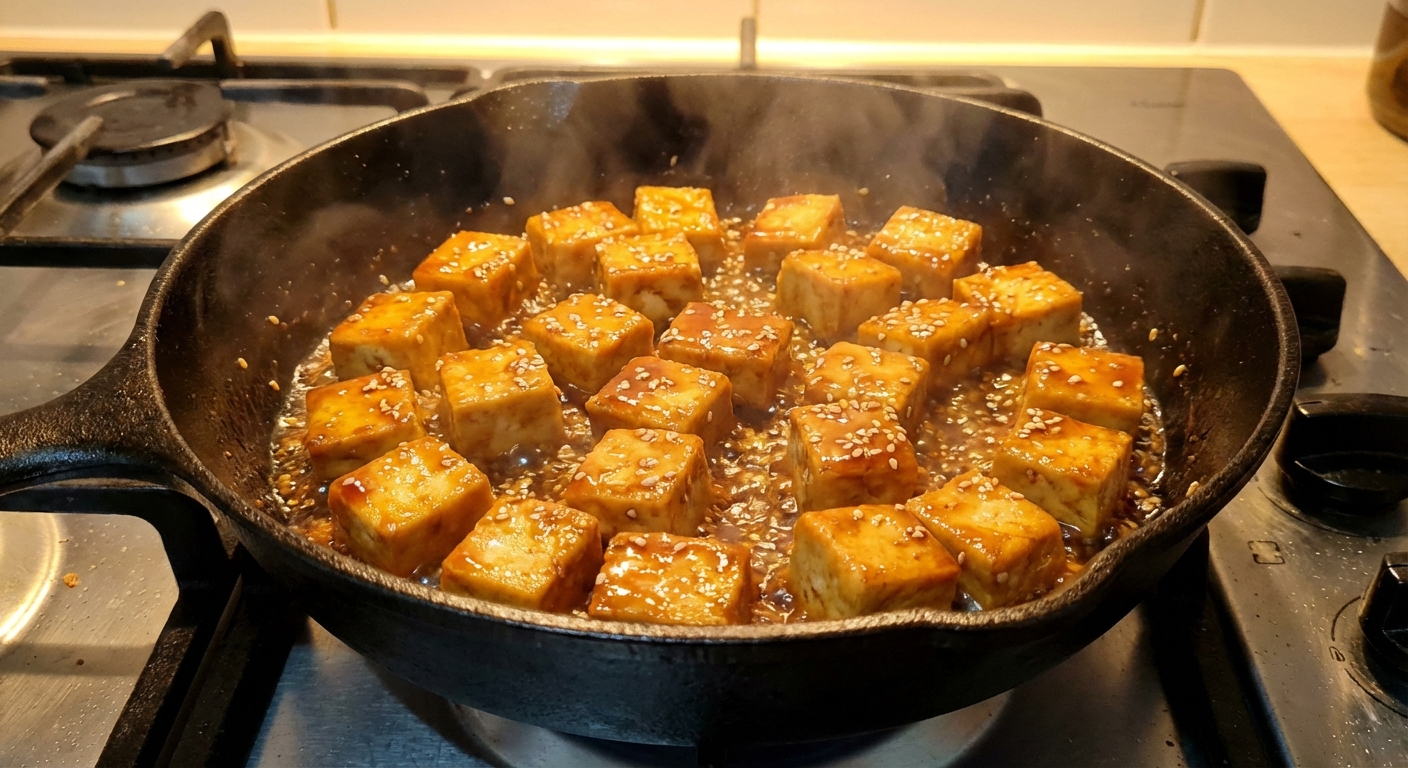 Тёплый азиатский боул с маринованным тофу 🥢🌿 — фото 2