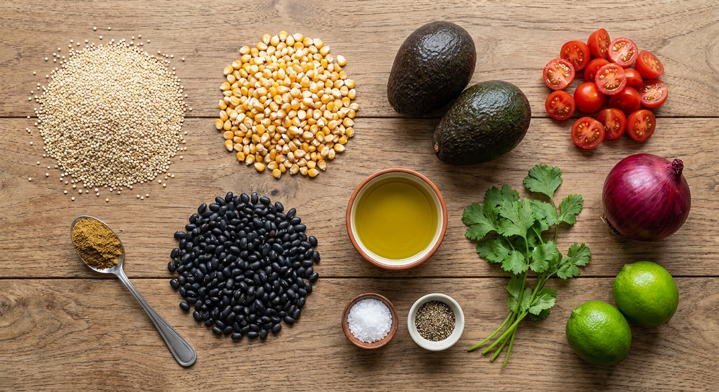 Боул с чёрной фасолью и лаймовым авокадо 🥑🌽