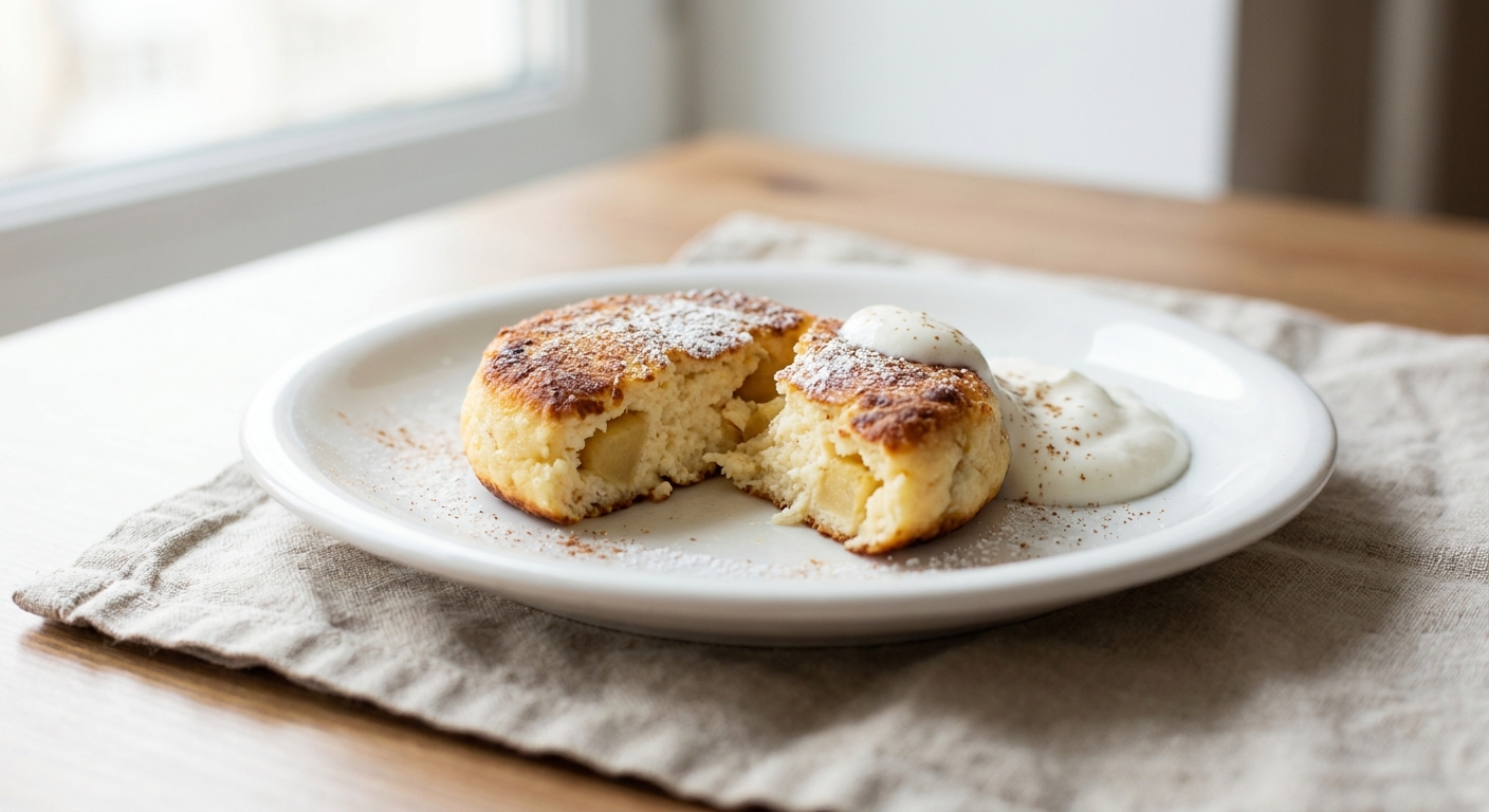 Сырники с яблоком в духовке 🍎