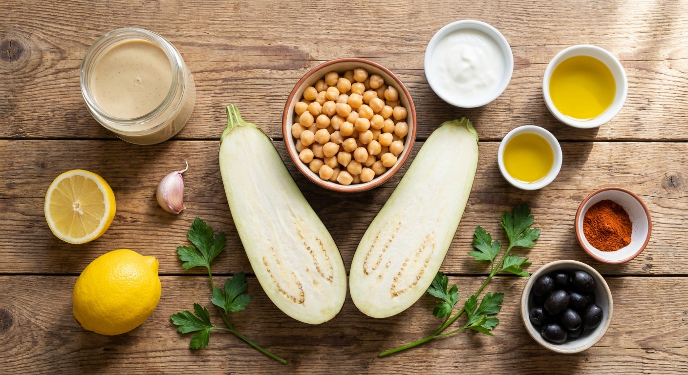 Тёплый хумус с баклажаном и йогуртовой ноткой 🫙🍆
