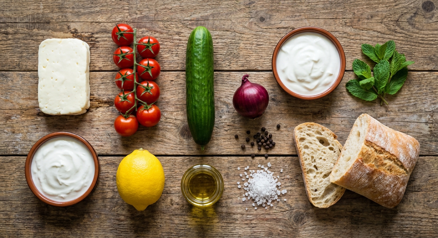 Халуми-тост с томатами и мятным йогуртом 🧀🍅