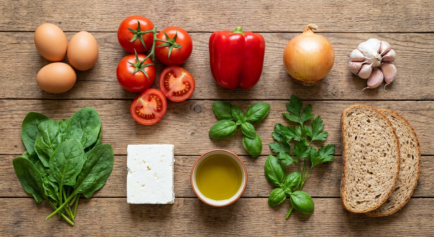 Яйца в томатной лодке с фетой 🍅🥚