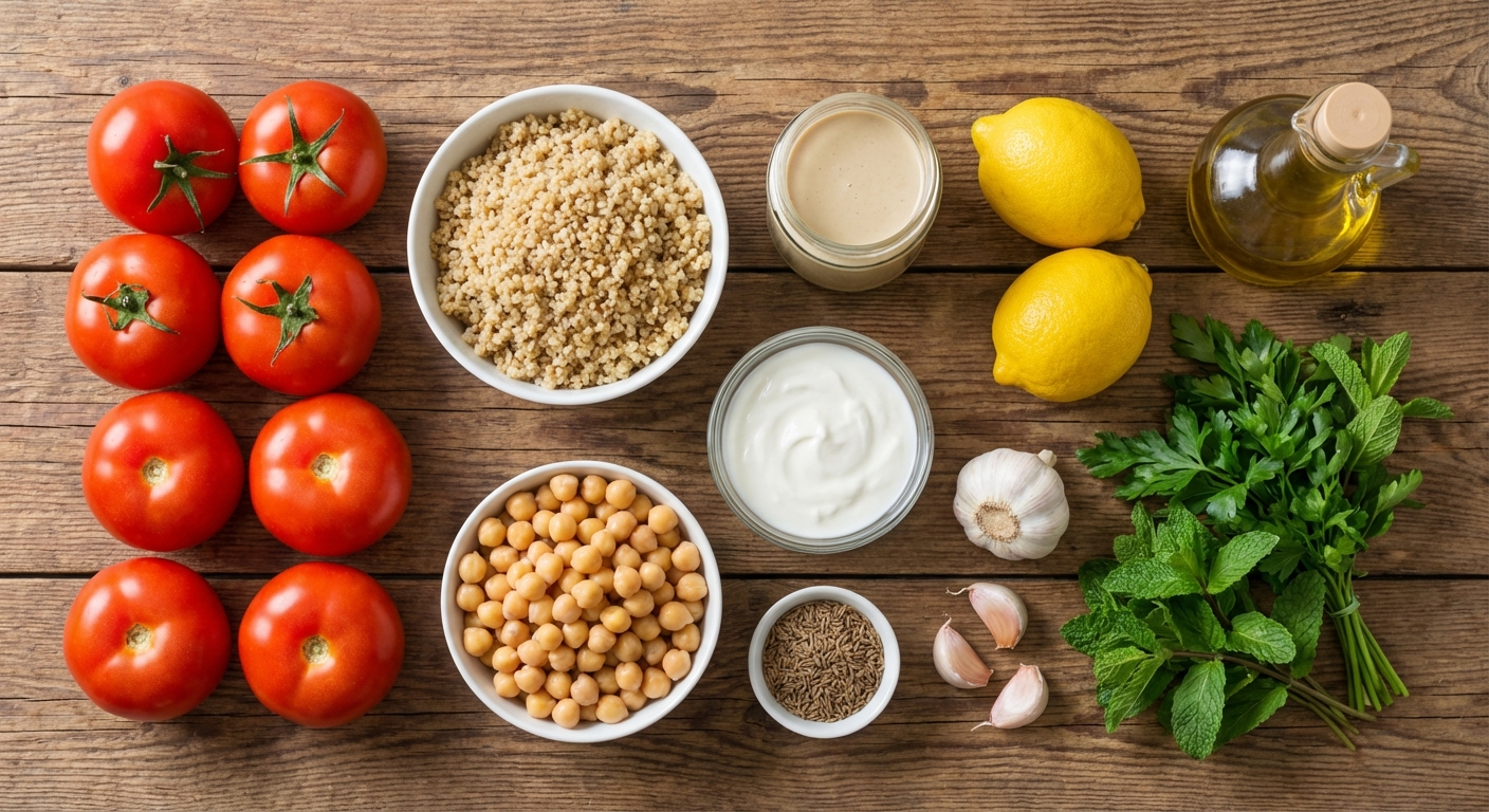 Фаршированные помидоры по‑ближневосточному 🍅✨
