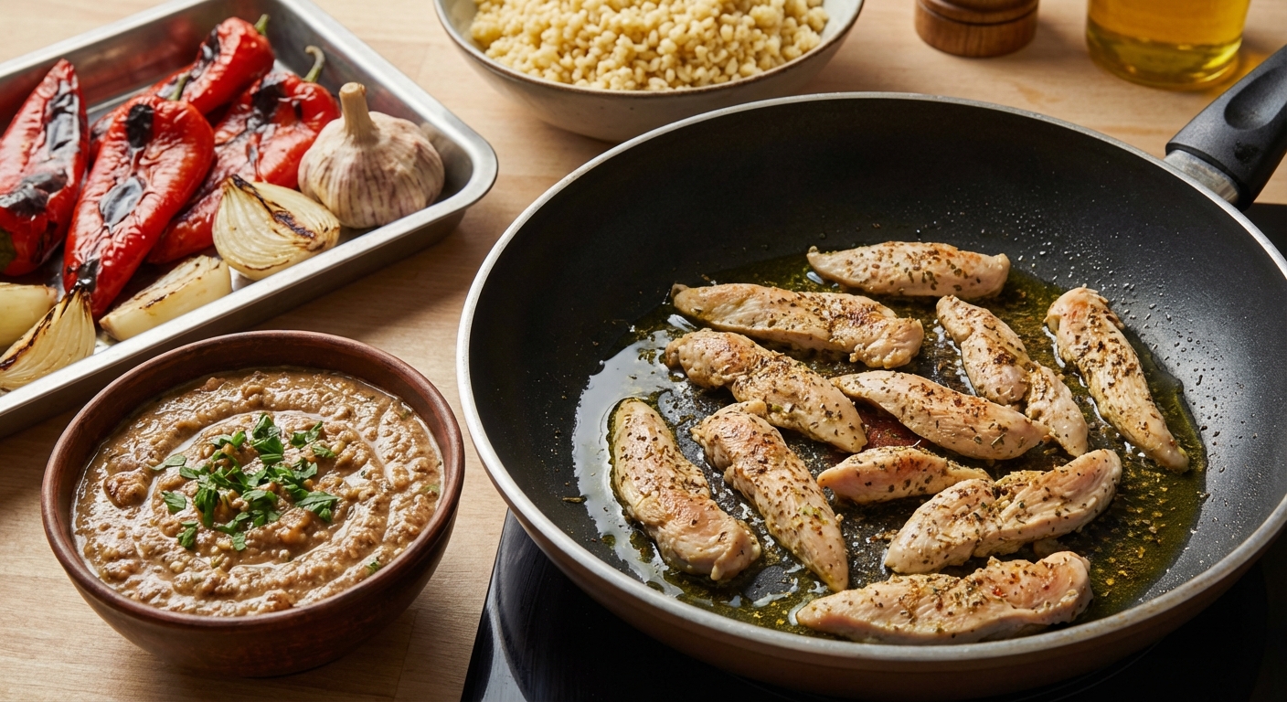 Кавказский булгур-боул с орехово-чесночным соусом 🥗🇬🇪 — фото 2