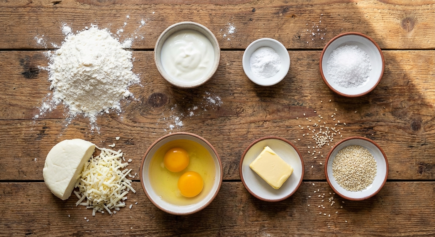 Аджарская хачапури‑лодочка на завтрак 🥖🧀🥚