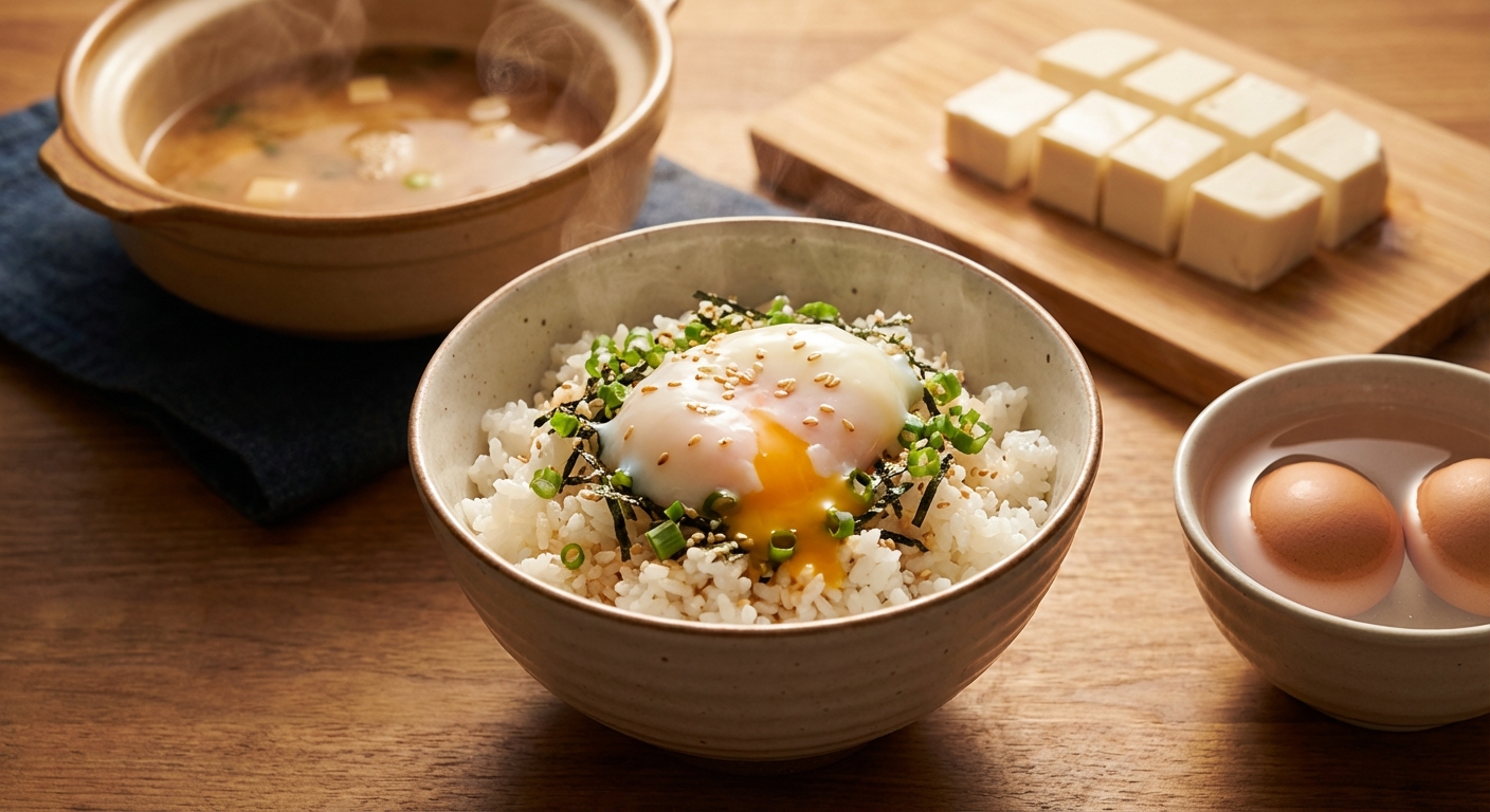 Онсен‑боул: японский утренний рис с яйцом 🍚🥚 — фото 2
